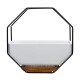 Wrought Iron Simple Octagonal Ceramic Flower Pot Creative Wall Hanging Succulent Flower Pot Set Wrought Iron Simple Octagonal Ceramic Flower Pot Creative Wall Hanging Succulent Flower Pot Set