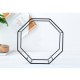 Wrought Iron Simple Octagonal Ceramic Flower Pot Creative Wall Hanging Succulent Flower Pot Set Wrought Iron Simple Octagonal Ceramic Flower Pot Creative Wall Hanging Succulent Flower Pot Set