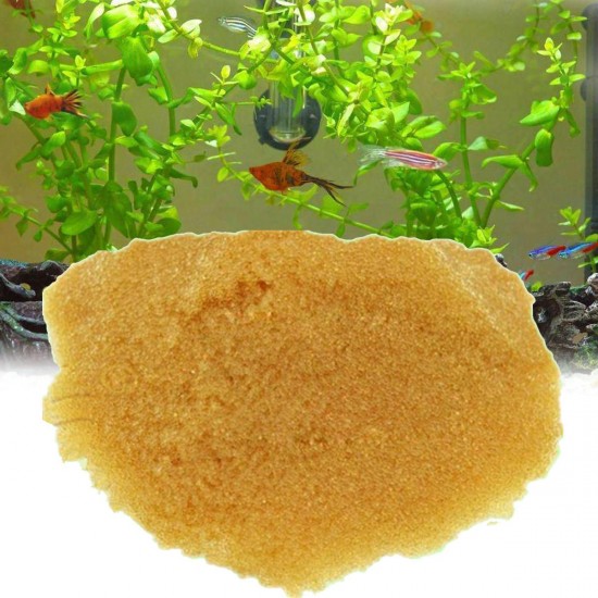 Yellow Aquarium Fish Tank Soft Water Nature Resin Filter Stabilize PH Supplies
