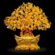 Yellow Feng Shui Crystals Gem Stones Fortune Tree Money Tree Wealth Blessing Home Decorations