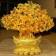 Yellow Feng Shui Crystals Gem Stones Fortune Tree Money Tree Wealth Blessing Home Decorations Yellow Feng Shui Crystals Gem Stones Fortune Tree Money Tree Wealth Blessing Home Decorations