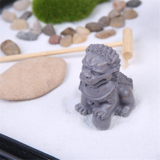 Zen Gardening Sand Kit Candle Holder Spiritual Meditation Joss Sticks Decorations