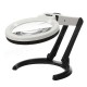 10 LED Lighting Desk Handheld Lamp With 2.5X 8X Magnifier