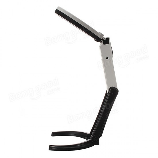 10 LED Lighting Desk Handheld Lamp With 2.5X 8X Magnifier