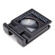 10X Zinc Alloy Black Metal Folding Mini Magnifier with Scale Pouch 10X Zinc Alloy Black Metal Folding Mini Magnifier with Scale Pouch