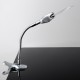 2x 6x 107mm LED Illuminating Magnifier Metal Hose Magnifying Glass Desk Table Reading Lamp Light with Clamp