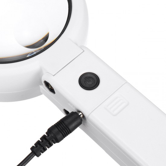 5/11X Magnifying Glass Dual Use Table Lamp Super Bright Stand Non Slip Hand Held With 8 LED Lights for Authenticate Jewelry 5/11X Magnifying Glass Dual Use Table Lamp Super Bright Stand Non Slip Hand Held With 8 LED Lights for Authenticate Jewelry