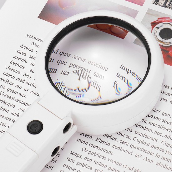 5/11X Magnifying Glass Dual Use Table Lamp Super Bright Stand Non Slip Hand Held With 8 LED Lights for Authenticate Jewelry 5/11X Magnifying Glass Dual Use Table Lamp Super Bright Stand Non Slip Hand Held With 8 LED Lights for Authenticate Jewelry