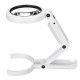5/11X Magnifying Glass Dual Use Table Lamp Super Bright Stand Non Slip Hand Held With 8 LED Lights for Authenticate Jewelry 5/11X Magnifying Glass Dual Use Table Lamp Super Bright Stand Non Slip Hand Held With 8 LED Lights for Authenticate Jewelry