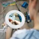 5X Magnifying Lamp Metal Swing Arm 3 Color Modes LED Magnifier Light Glass Lens 5X Magnifying Lamp Metal Swing Arm 3 Color Modes LED Magnifier Light Glass Lens