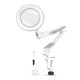5X Magnifying Lamp Metal Swing Arm 3 Color Modes LED Magnifier Light Glass Lens 5X Magnifying Lamp Metal Swing Arm 3 Color Modes LED Magnifier Light Glass Lens