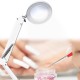 8X Illuminated Magnifier USB 3 Colors LED Glass Table Lamp/Skincare Beauty Tool