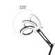 Lighting LED 5X 740mm Magnifying Glass Desk Lamp with Clamp Hands USB-powered LED Lamp Magnifier with 3 Modes Dimmable