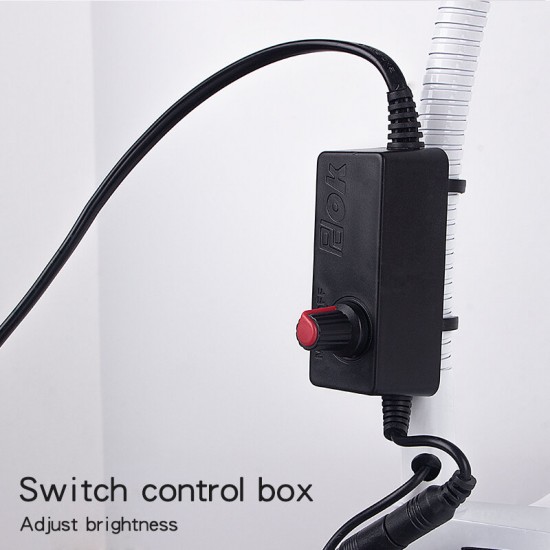 Desk Large Clip 48 LEDs 8X Magnifying Glass 800mm Flexible Metal Tube Illuminated Magnifier Lamp Loupe Reading/Rework/Soldering Lengthen Arms Desk Large Clip 48 LEDs 8X Magnifying Glass 800mm Flexible Metal Tube Illuminated Magnifier Lamp Loupe Reading/Rework/Soldering Lengthen Arms