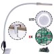 Desk Large Clip 48 LEDs 8X Magnifying Glass 800mm Flexible Metal Tube Illuminated Magnifier Lamp Loupe Reading/Rework/Soldering Lengthen Arms Desk Large Clip 48 LEDs 8X Magnifying Glass 800mm Flexible Metal Tube Illuminated Magnifier Lamp Loupe Reading/Rework/Soldering Lengthen Arms