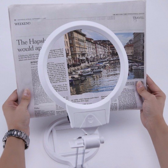 Desktop Illuminated Magnifier Lamp Light For Soldering Welding Hobby Nail Artist Readin With LED Desk Foldable Glasses Magnifier Desktop Illuminated Magnifier Lamp Light For Soldering Welding Hobby Nail Artist Readin With LED Desk Foldable Glasses Magnifier