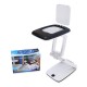 Foldable 3X Magnifier HD Lens 9LED Compact Desktop Lamp Loupe Multifunction Magnifying Glass for Reading Writing Vision Aid Tool Foldable 3X Magnifier HD Lens 9LED Compact Desktop Lamp Loupe Multifunction Magnifying Glass for Reading Writing Vision Aid Tool