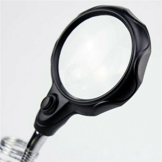 LED Desk Lamp 10X Magnifying Magnifier Glass With Light Stand Clamp For Repair LED Desk Lamp 10X Magnifying Magnifier Glass With Light Stand Clamp For Repair