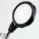 LED Desk Lamp 10X Magnifying Magnifier Glass With Light Stand Clamp For Repair