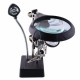 LED Desk Lamp 10X Magnifying Magnifier Glass With Light Stand Clamp For Repair LED Desk Lamp 10X Magnifying Magnifier Glass With Light Stand Clamp For Repair