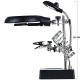 LED Desk Lamp 10X Magnifying Magnifier Glass With Light Stand Clamp For Repair