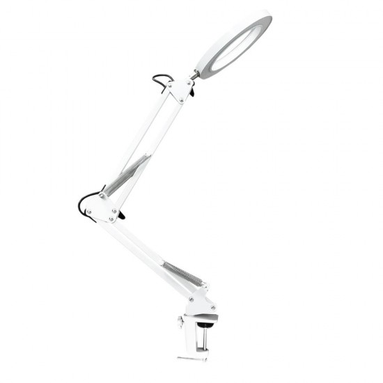 Lighting LED 5X 500mm Magnifying Glass Desk Lamp with Clamp Hands USB-powered LED Lamp Magnifier with 3 Modes Dimmable