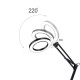 Lighting LED 5X 500mm Magnifying Glass Desk Lamp with Clamp Hands USB-powered LED Lamp Magnifier with 3 Modes Dimmable