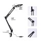 Lighting LED 8X 14W 740mm Magnifying Glass Desk Lamp with Clamp Hands USB-powered LED Lamp Magnifier with 3 Modes Dimmable