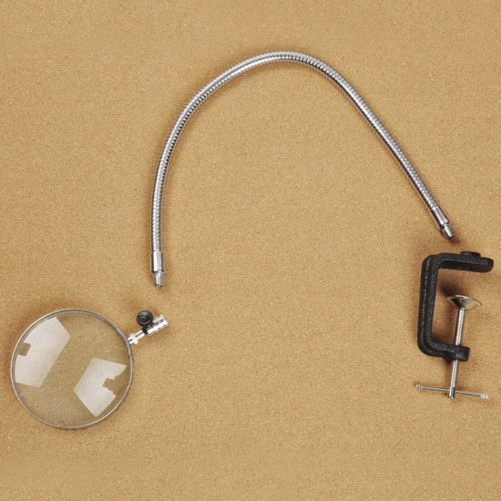 Magnifier Flexible Neck Magnifying Desk Table Clamp Plastic Folders Metal Horse 3.5X 100mm Lens Loupe Repair Magnifier Magnifier Flexible Neck Magnifying Desk Table Clamp Plastic Folders Metal Horse 3.5X 100mm Lens Loupe Repair Magnifier
