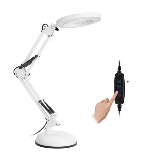Magnifier Lamp Desktop LED Magnifier Lamp Nail Salon 5X Magnifying Lamp Eyeliner Manicure Tattoo Beauty Light Tattoo Accessories Magnifier Lamp Desktop LED Magnifier Lamp Nail Salon 5X Magnifying Lamp Eyeliner Manicure Tattoo Beauty Light Tattoo Accessories