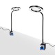 3X 3 Colors Illuminated Magnifier Strong Magnetic Base Flexible LED Magnifying Glass Lamp for Reading Welding Work
