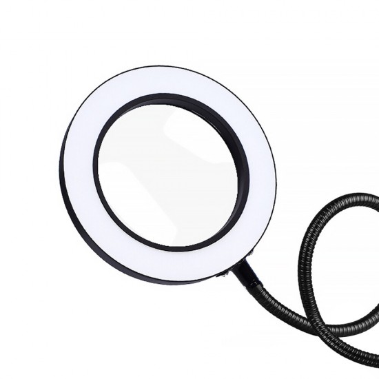 5X 3 Colors Illuminated Magnifier Strong Magnetic Base Flexible LED Magnifying Glass Lamp for Reading Welding Work 5X 3 Colors Illuminated Magnifier Strong Magnetic Base Flexible LED Magnifying Glass Lamp for Reading Welding Work