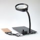 PD-032C 10X USB Magnifier Lamp 48 LEDs with Metal Base Magnifying Glass For Electrics Metal And Plastic Inspection