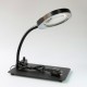 PD-032C 10X USB Magnifier Lamp 48 LEDs with Metal Base Magnifying Glass For Electrics Metal And Plastic Inspection