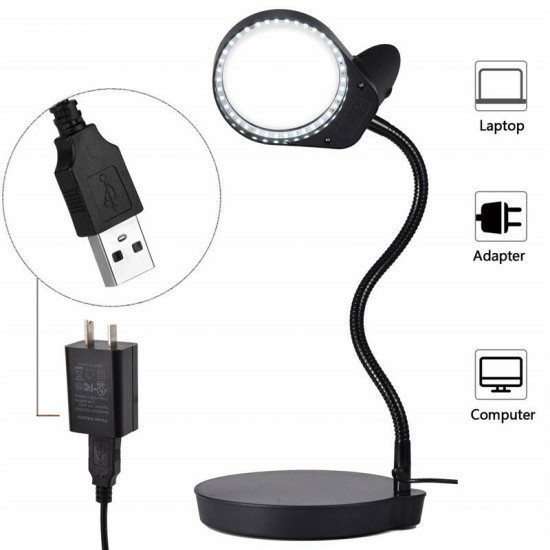 PD-4S Clamp Desktop 2 in 1 USB Magnifier Lamp with 38pcs Led Lights 8x Magnifying Glass for PCB Inspection Reading and Handcrafts PD-4S Clamp Desktop 2 in 1 USB Magnifier Lamp with 38pcs Led Lights 8x Magnifying Glass for PCB Inspection Reading and Handcrafts