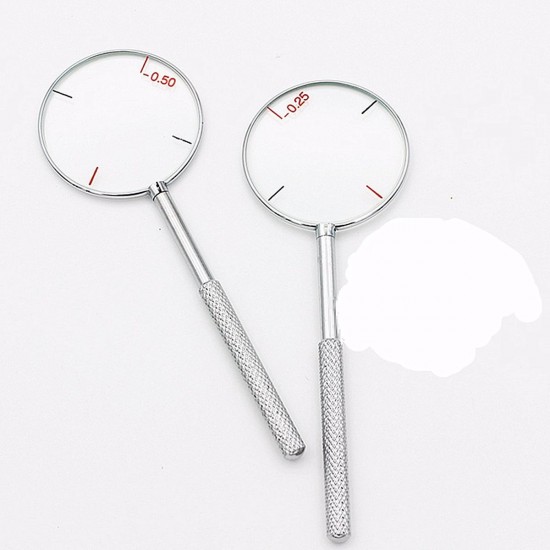Round Optical Cross Cylinder Lens Optical Instruments Diopters 0.25 / 0.50 Round Optical Cross Cylinder Lens Optical Instruments Diopters 0.25 / 0.50