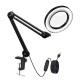 YG-809-2 5X Magnifying Lamp Illuminated Desktop Magnifier LED Lamp with 84mm Clamp Swivel Arm or Reading with Dust Cover Care Tools YG-809-2 5X Magnifying Lamp Illuminated Desktop Magnifier LED Lamp with 84mm Clamp Swivel Arm or Reading with Dust Cover Care Tools