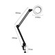 YG-810-2 8X 780mm Magnifying Lamp Illuminated Desktop Magnifier LED Lamp with 84mm Clamp Swivel Arm or Reading with Dust Cover Care Tools