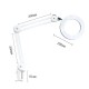 YG-811-1 8X 780mm Magnifying Lamp Illuminated Desktop Magnifier 14W LED Lamp with 81mm Clamp Swivel Arm or Reading with Dust Cover Care Tools