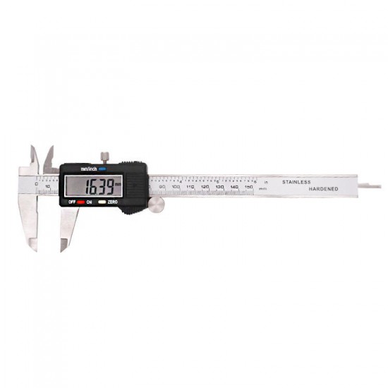 0-150MM Electronic Digital Caliper with Extra Large LCD Screen 0 - 6 Inches Inch/Fractions/Millimeter Conversion