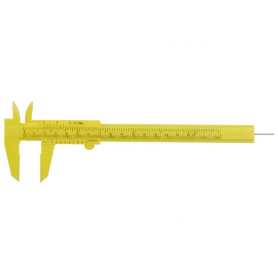 0-150mm 6 Inch Mini Plastic Vernier Caliper Gauge Measuring Tool
