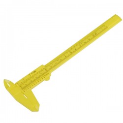 0-150mm 6 Inch Mini Plastic Vernier Caliper Gauge Measuring Tool