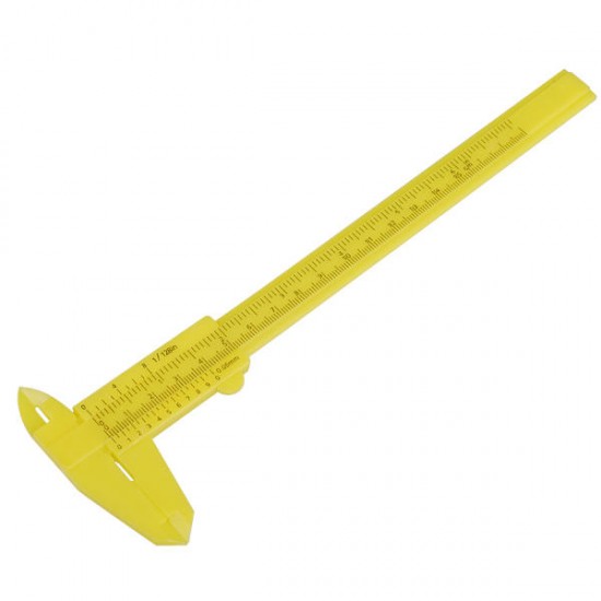 0-150mm 6 Inch Mini Plastic Vernier Caliper Gauge Measuring Tool