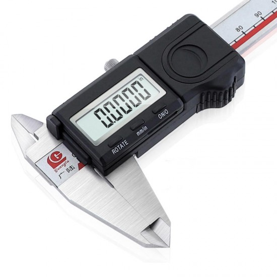 0-150mm Digital Caliper 6'' Left-handed Vernier Caliper Metric/Inch Stainless Steel Electronic Micrometer Measuring Instrument