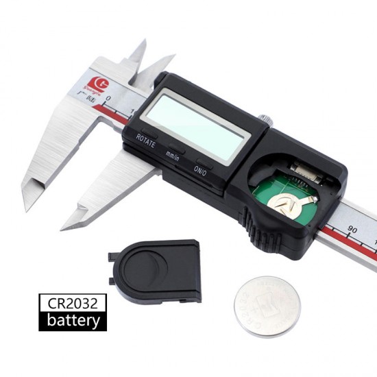 0-150mm Digital Caliper 6'' Left-handed Vernier Caliper Metric/Inch Stainless Steel Electronic Micrometer Measuring Instrument