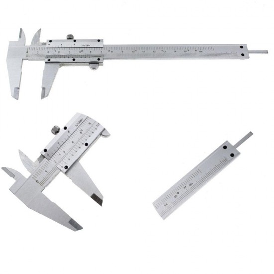 0-150mm/0.05 Stainless Steel Vernier Caliper Metal Calipers Gauge Micrometer Measuring Tools