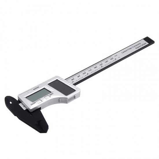 150mm Digital Ruler Digital Caliper Solar Power Carbon Fiber Ruler Measuring Tool 150mm Digital Ruler Digital Caliper Solar Power Carbon Fiber Ruler Measuring Tool