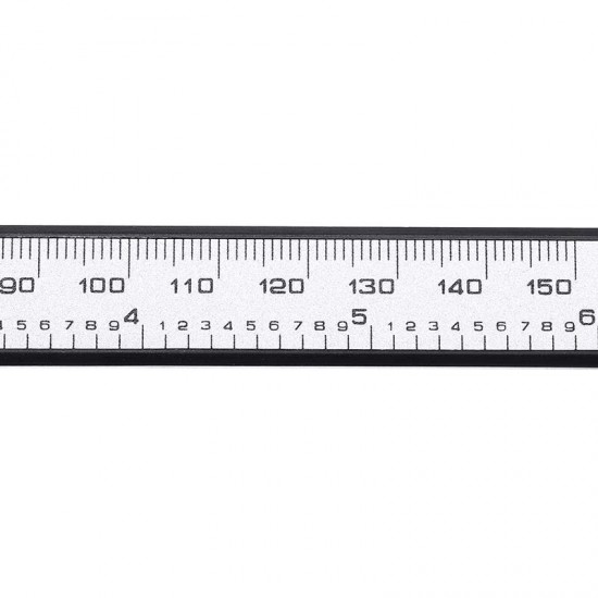 150mm Digital Ruler Digital Caliper Solar Power Carbon Fiber Ruler Measuring Tool