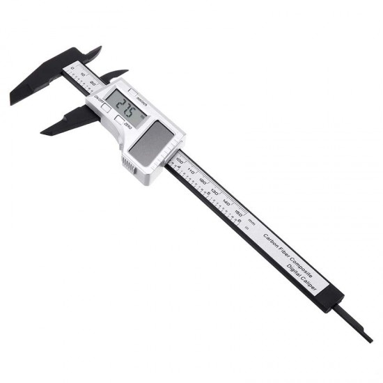 150mm Digital Ruler Digital Caliper Solar Power Carbon Fiber Ruler Measuring Tool 150mm Digital Ruler Digital Caliper Solar Power Carbon Fiber Ruler Measuring Tool
