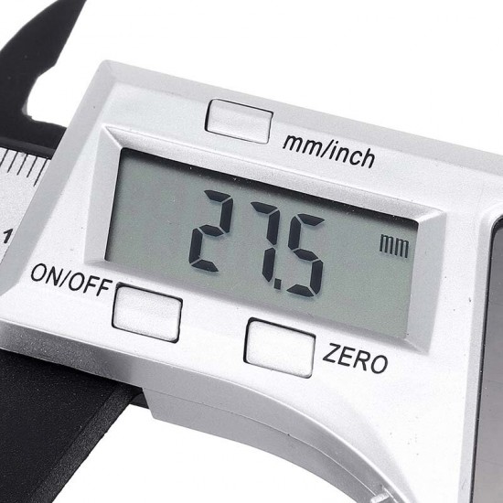 150mm Digital Ruler Digital Caliper Solar Power Carbon Fiber Ruler Measuring Tool 150mm Digital Ruler Digital Caliper Solar Power Carbon Fiber Ruler Measuring Tool